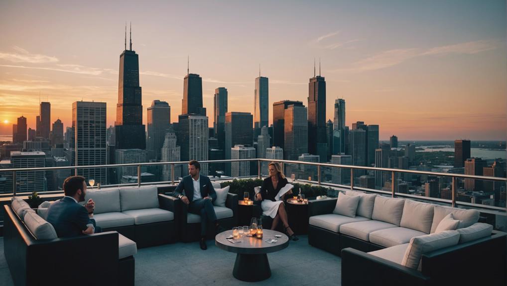 luxury rooftop dining experience