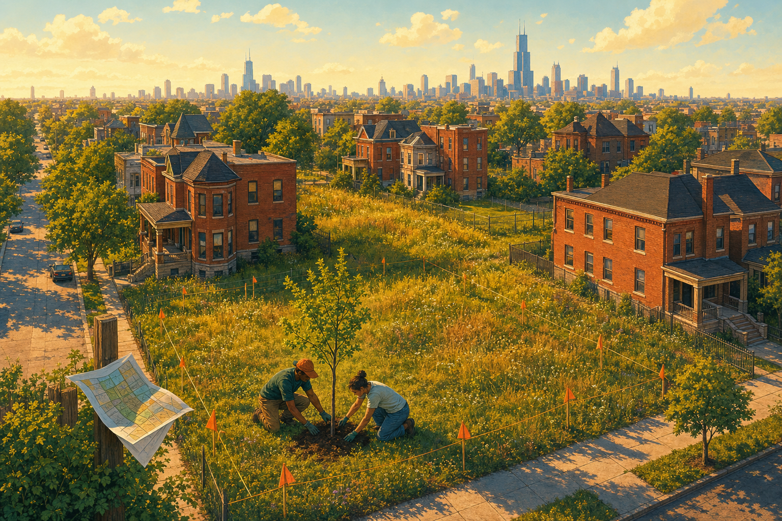 Chicago’s Land Inventory Lists 12,110 Parcels as City-Owned. It Marked 195 Sold Last Year — and Among Sales With Both Dates Recorded, the Median Parcel Had Spent 23 Years in City Hands.