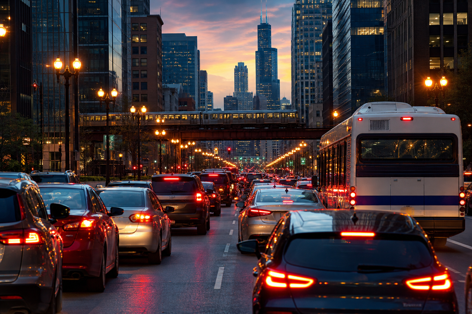 Chicago Ran a Speedometer Made of Buses for Eight Years: 3 a.m. Is 7.5 mph Faster Than 4 p.m., and the Loop at 5 p.m. Averages 13.9